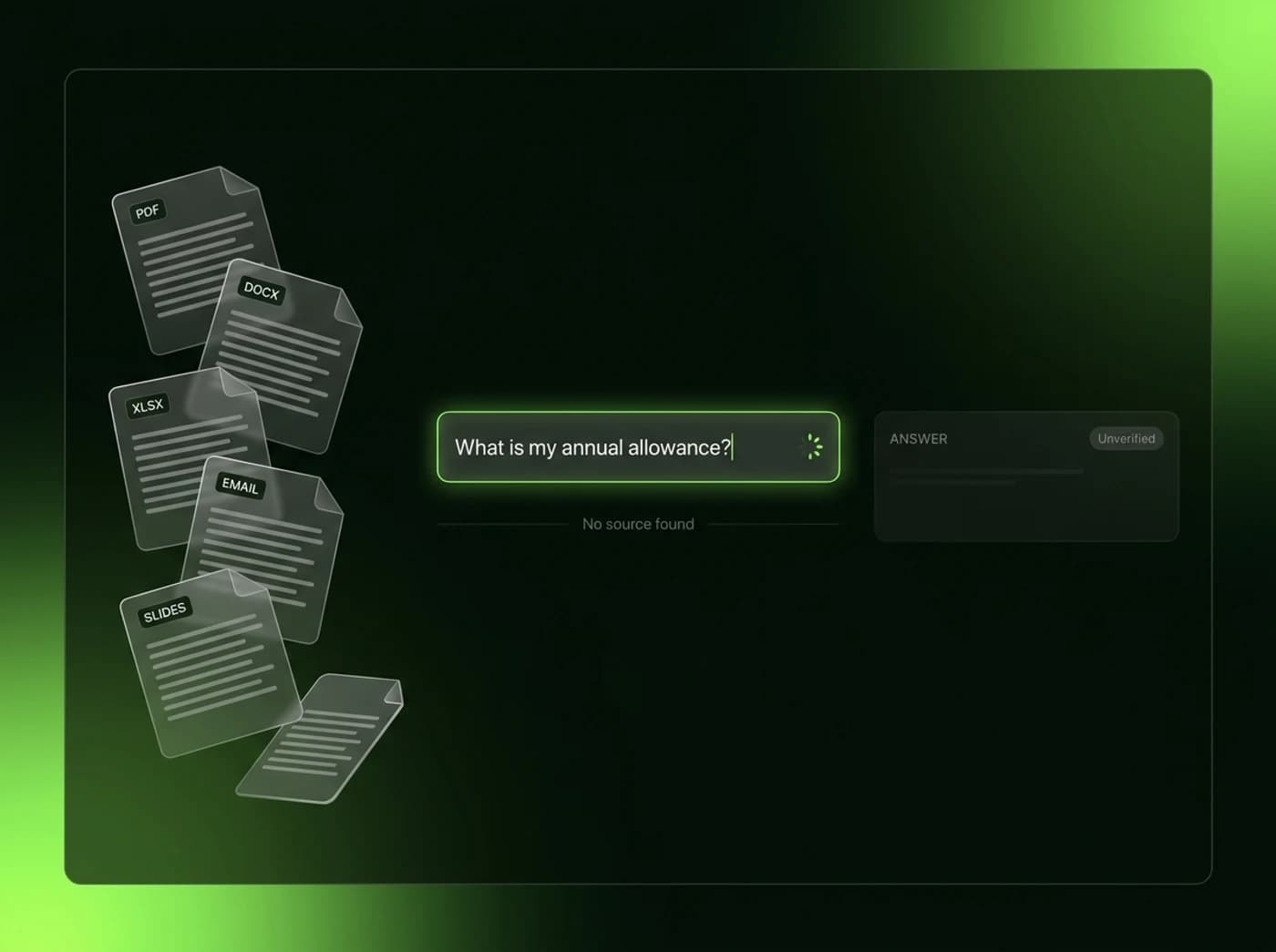 Knowledge scattered across documents