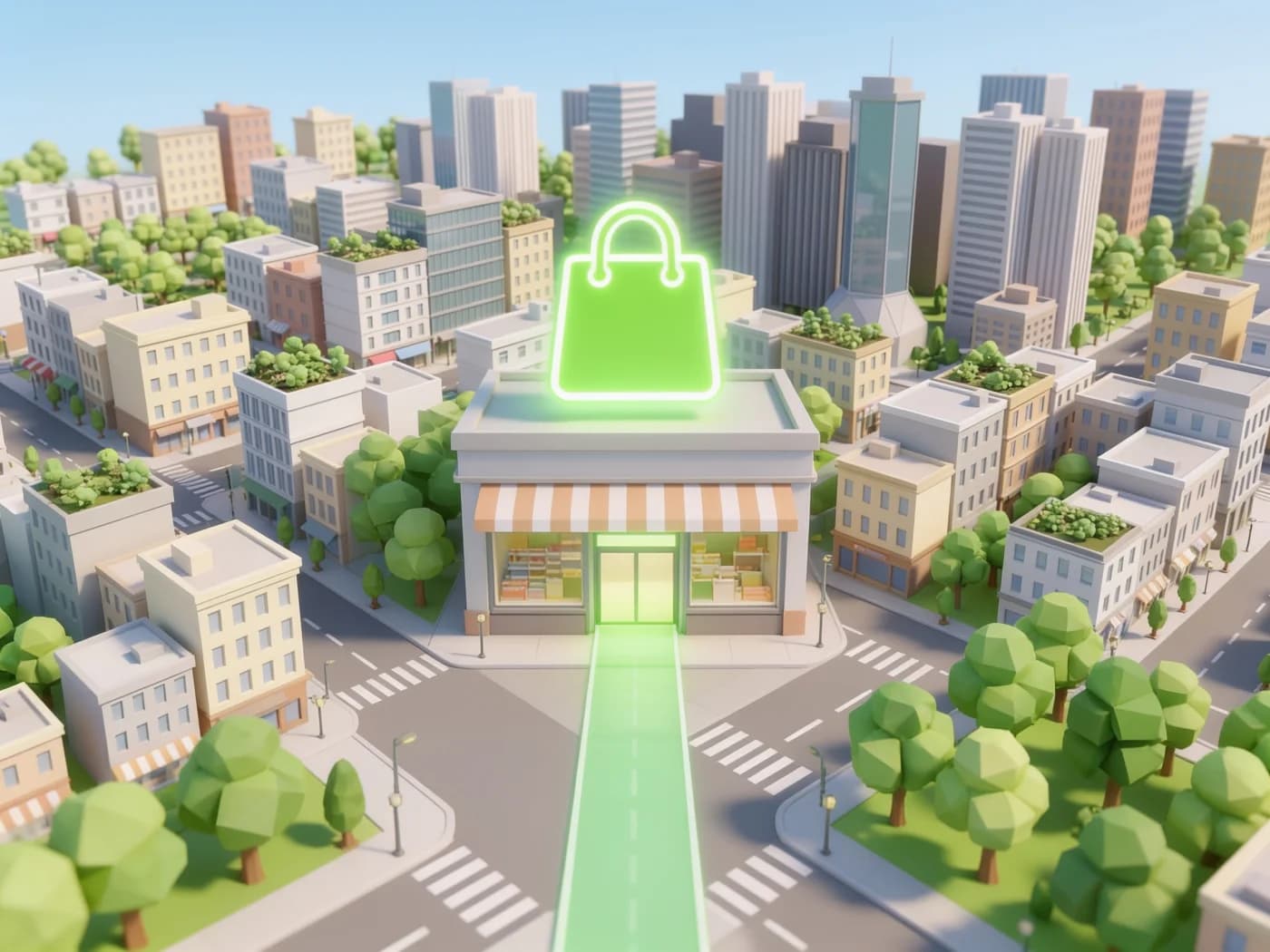Shops and hospitality