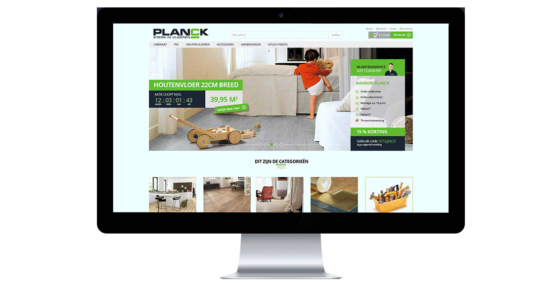 Planck Website Ontwerp Green Creatives