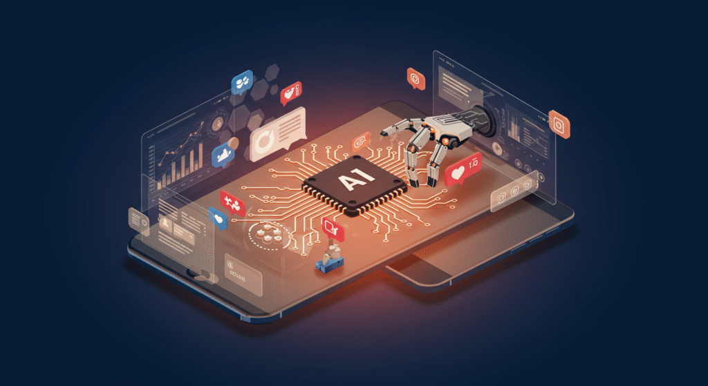 AI social media marketing automatisering ©greencreatives (ai agency amsterdam)