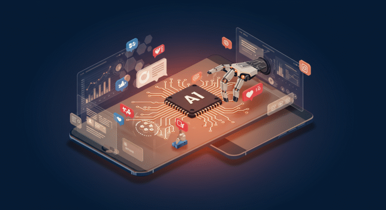 AI social media marketing automatisering ©greencreatives (ai agency amsterdam)